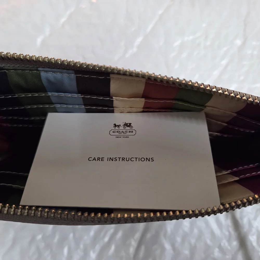 Coach Plum and Taupe Women's Wallet - Picture 4 of 5